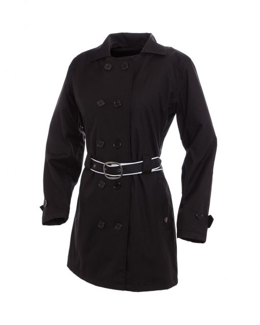 Corazzo Turiste Women's Trench Coat Black - Image 2