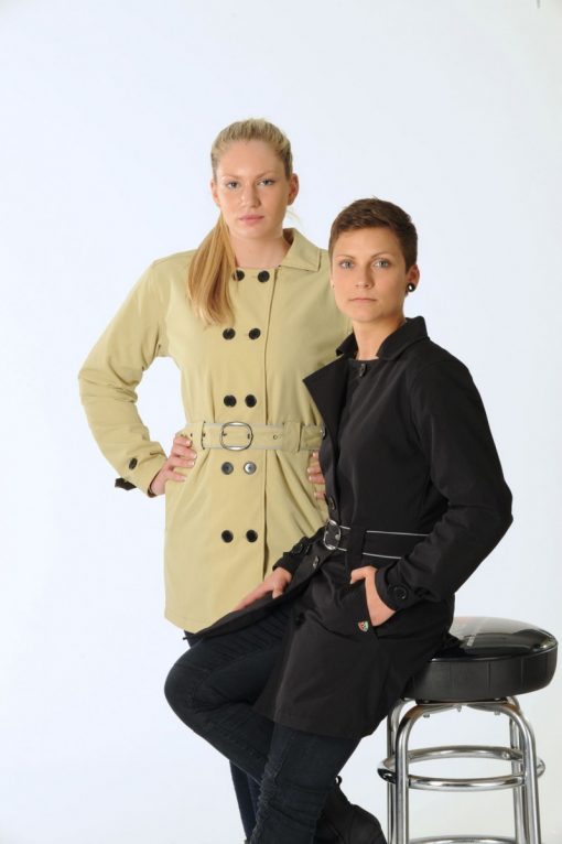 Corazzo Turiste Women's Trench Coat Black - Image 7