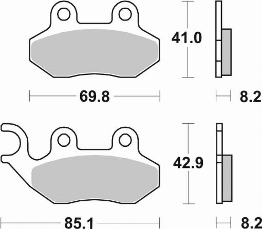 Front Brake Pads - Sym Classic / Orbit 125