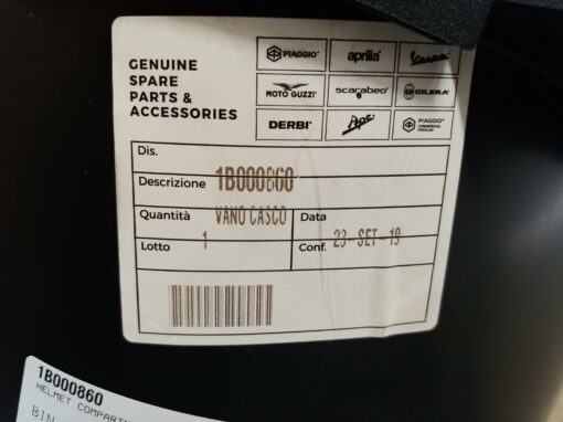Vespa GTS Helmet Compartment - Image 2
