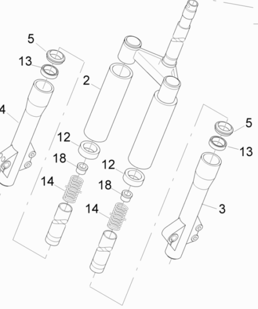 Piaggio Liberty Fork Sleeve