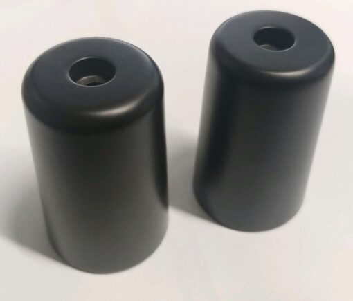 Black handle bar end weights