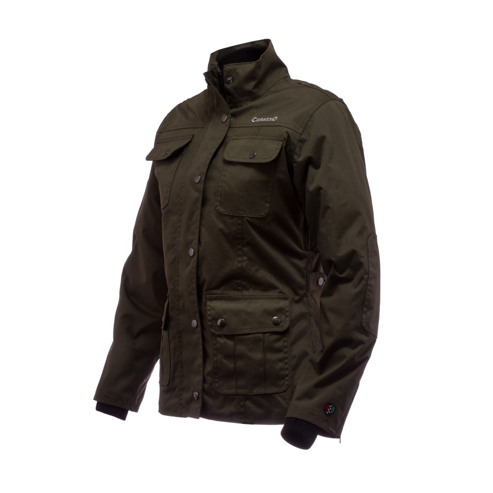 Corazzo Avventura Olive Women's Jacket - Scooter Central