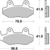 Front Brake Pads - Kymco Like 125 - Image 2