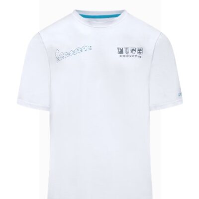 Vespa Dec Tee Holy White