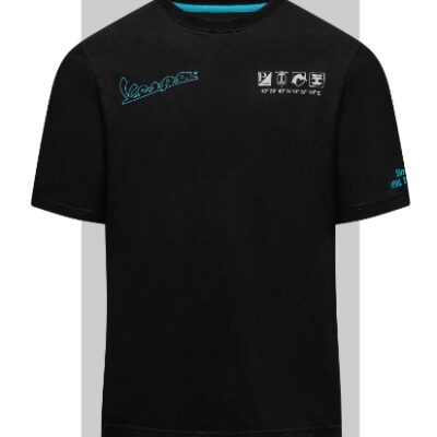 Vespa Dec Tee Jet Black