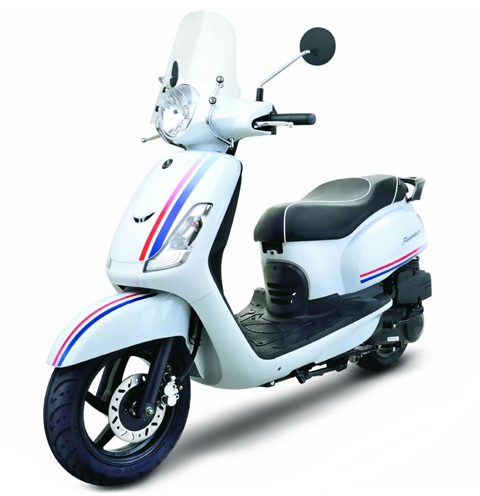 Sym Classic 125 White - Scooter Central