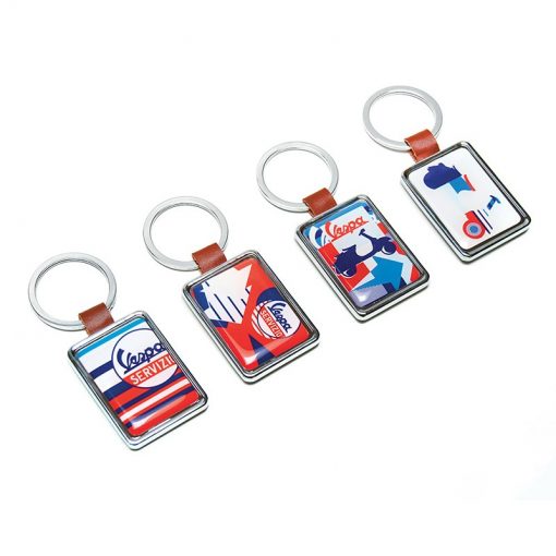 Vespa Resin and Metal Keyring Arrow Servizio