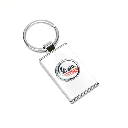 Vespa Metal Keyring -White Servizio