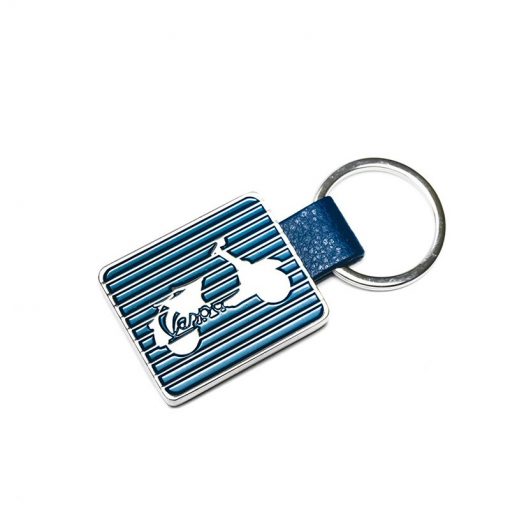 Vespa Metal Keyring -Stripe Blue
