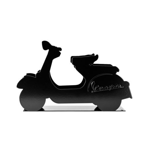 Vespa Black Metal Postbox