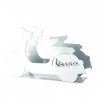 Vespa White Metal Postbox