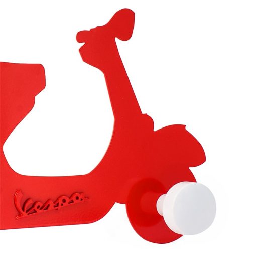 Vespa Metal Clothes Hanger in Red - Image 2