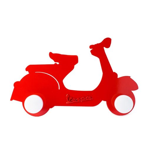 Vespa Metal Clothes Hanger in Red