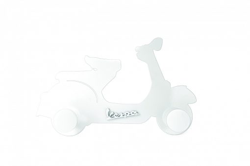 Vespa Metal Clothes Hanger in White