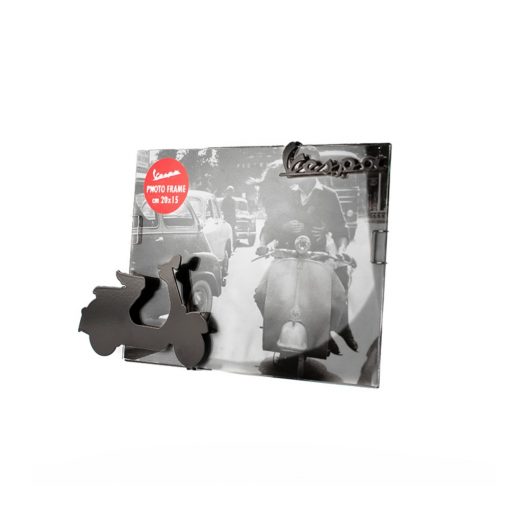 Vespa Photo Frame with Large Black Metal Vespa - Image 3