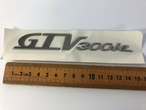 Vespa GTV Raised Chrome Decal "GTV300ie" 657137 - Image 2