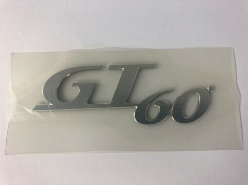 Vespa Raised Decal 'GT60' Chrome 652974