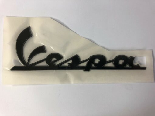 Vespa Decal Large 'Vespa' Raised Black