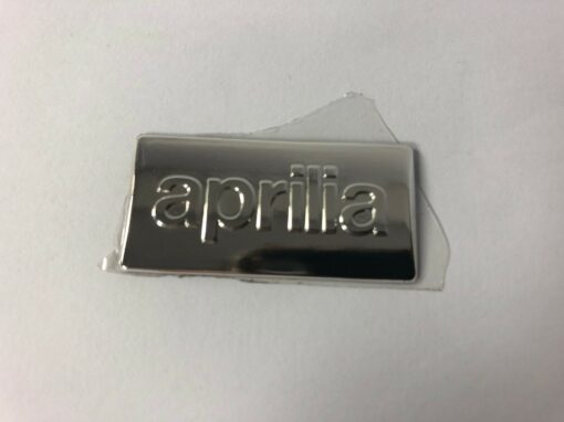 Aprilia Decal 'Aprilia' Raised Chrome