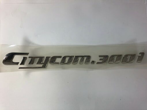 Sym Decal Raised Chrome 'Citycom 300i'