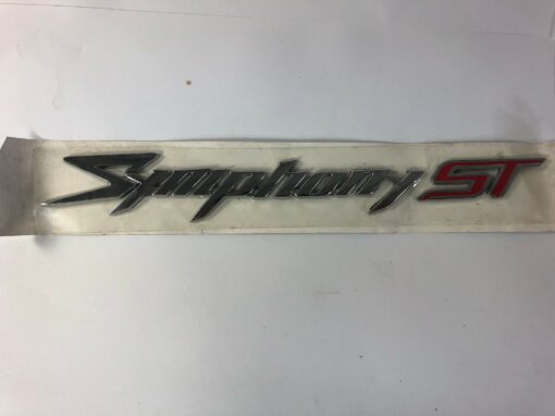 Sym Symphony ST Left Side Decal Raised Chrome