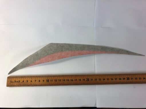 Kymco Agility RS R/H Rear Body Stripe Decal Red/Black - Image 2