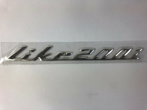 Kymco Like Decal Chrome Raised "Like 200i"