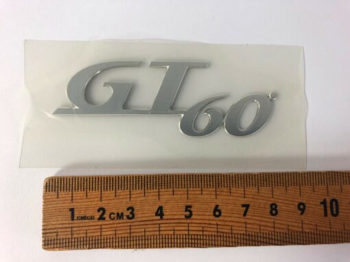 Vespa Raised Decal 'GT60' Chrome 652974 - Image 2
