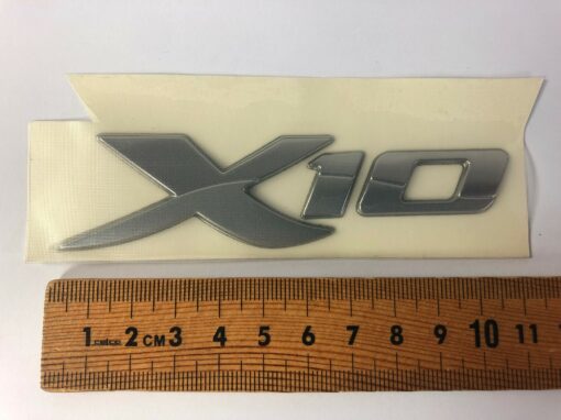 Piaggio "X10" Raised Chrome Decal 675466 - Image 2