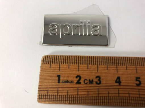 Aprilia Decal 'Aprilia' Raised Chrome - Image 2