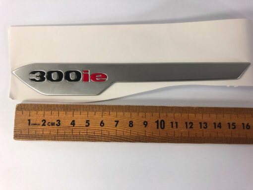 Piaggio X7 L/H "300ie" Raised Chrome Decal - Image 2