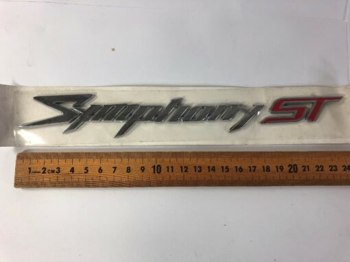 Sym Symphony ST Left Side Decal Raised Chrome - Image 2