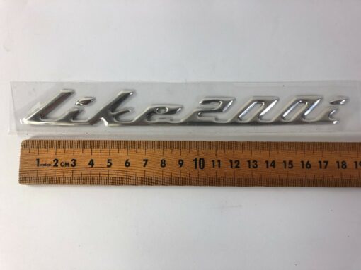 Kymco Like Decal Chrome Raised "Like 200i" - Image 2