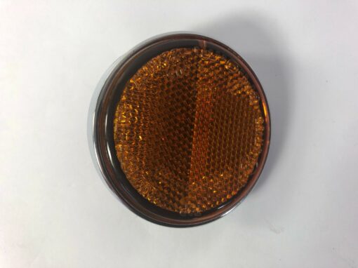 Vespa/Piaggio Round Reflector Only - Orange - Image 2