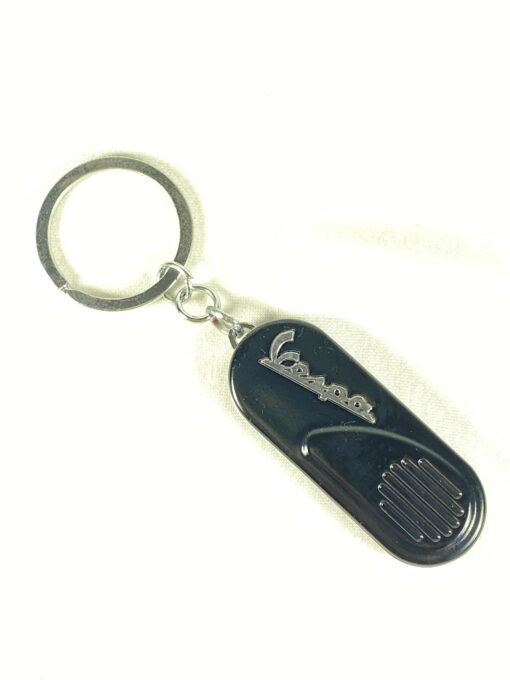Vespa Side Fender Key Ring in Black