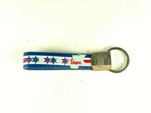 Vespa Blue Wrist Strap Key Ring - Image 3