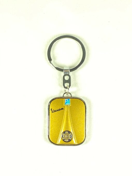 Vespa Front Fairing Keyring in Gold