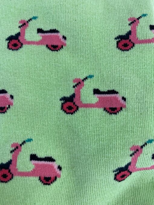 Green and Pink Scooter Socks - Image 2
