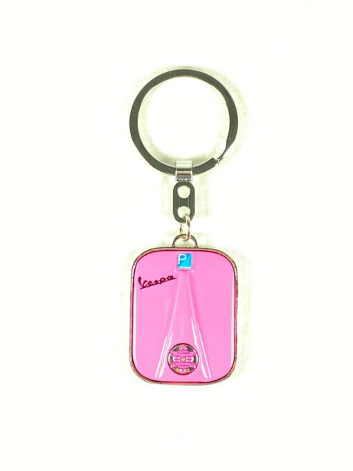 Vespa Front Fairing Keyring in Pink