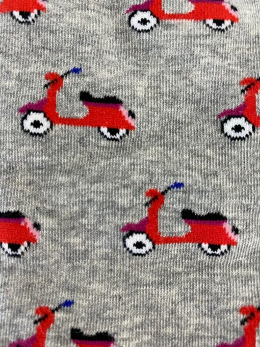 Grey and Red Scooter Socks - Image 2