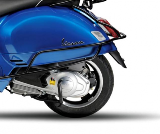 Vespa GTS/GTV Rear Side Protection Bars Black