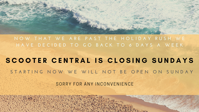 Closed on Sundays