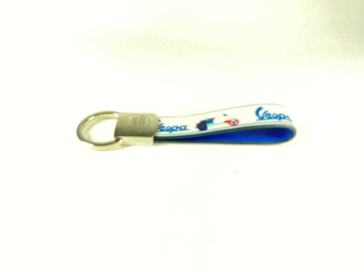 Vespa White Wrist Strap Key Ring - Image 3