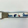 Vespa White Wrist Strap Key Ring