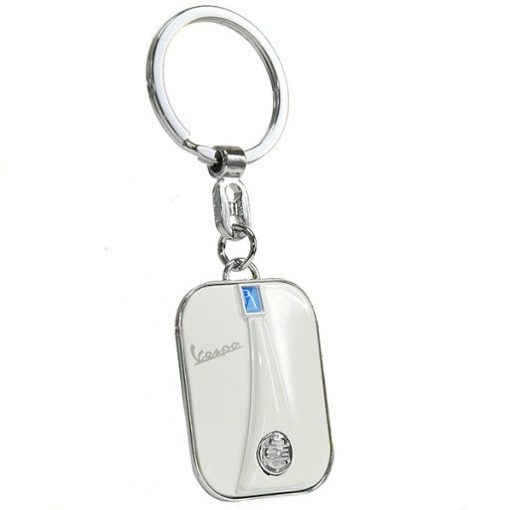 Vespa Front Fairing Keyring in White
